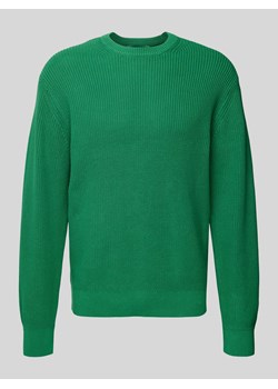 Sweter z dzianiny z okrągłym dekoltem model ‘RUNE’ ze sklepu Peek&Cloppenburg  w kategorii Swetry męskie - zdjęcie 170551318