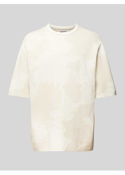 T-shirt z fakturowanym wzorem ze sklepu Peek&Cloppenburg  w kategorii T-shirty męskie - zdjęcie 170551375