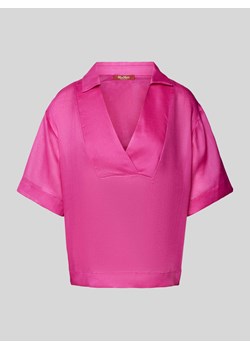 Bluzka z wykładanym kołnierzem model ‘BRONZO’ ze sklepu Peek&Cloppenburg  w kategorii Bluzki damskie - zdjęcie 170551487