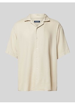 Koszula casualowa o kroju tailored fit z kołnierzem z połami ze sklepu Peek&Cloppenburg  w kategorii Koszule męskie - zdjęcie 170551819
