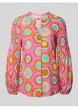 Bluzka z wiskozy ze wzorem na całej powierzchni ze sklepu Peek&Cloppenburg  w kategorii Koszule damskie - zdjęcie 170551986