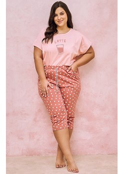 Bawełniana piżama damska Franki 3158, Kolor różowy-wzór, Rozmiar 3XL, Taro ze sklepu Primodo w kategorii Piżamy damskie - zdjęcie 170552459