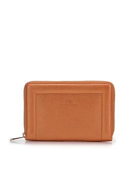 Damski portfel skórzany z ozdobnym brzegiem średni pomarańczowy ze sklepu WITTCHEN w kategorii Portfele damskie - zdjęcie 170552655