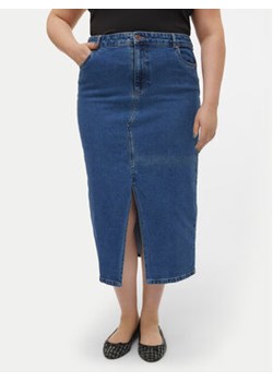 Vero Moda Curve Spódnica jeansowa Veri 10308406 Niebieski Regular Fit ze sklepu MODIVO w kategorii Spódnice - zdjęcie 170553976