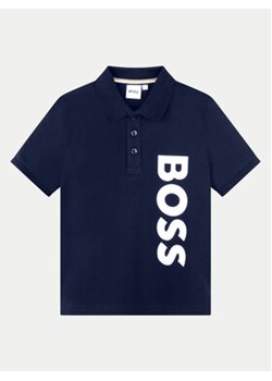 Boss Polo J50703 S Granatowy Regular Fit ze sklepu MODIVO w kategorii T-shirty chłopięce - zdjęcie 170554027