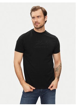KARL LAGERFELD T-Shirt 755030 542225 Czarny Regular Fit ze sklepu MODIVO w kategorii T-shirty męskie - zdjęcie 170554205