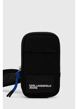 Karl Lagerfeld Jeans pokrowiec na telefon kolor czarny ze sklepu ANSWEAR.com w kategorii Etui - zdjęcie 170554976