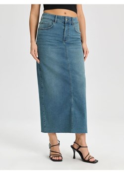 Sinsay - Spódnica maxi z rozcięciem - niebieski ze sklepu Sinsay w kategorii Spódnice - zdjęcie 170555775