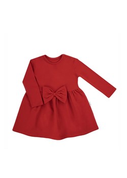 Sukienka dziewczęca z długim rękawem czerwona ze sklepu 5.10.15 w kategorii Sukienki dziewczęce - zdjęcie 170556025