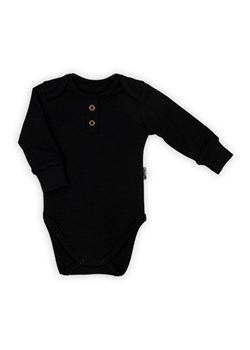 Body polo bawełniane niemowlęce z długim rękawem czarne ze sklepu 5.10.15 w kategorii Body niemowlęce - zdjęcie 170556177