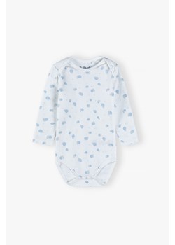 Bawełniane body niemowlęce w ślimaczki - białe ze sklepu 5.10.15 w kategorii Odzież dla niemowląt - zdjęcie 170556347