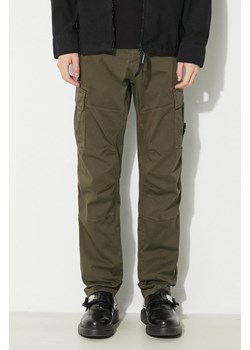 C.P. Company spodnie Stretch Sateen Ergonomic Lens męskie kolor zielony dopasowane 16CMPA056A005694G ze sklepu PRM w kategorii Spodnie męskie - zdjęcie 170560377