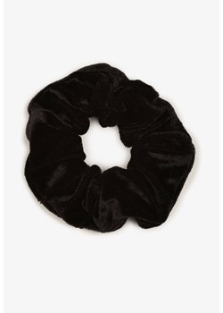Czarna Gumka do Włosów w Stylu Scrunchie z Weluru Dlavia ze sklepu Renee odzież w kategorii Gumki do włosów - zdjęcie 170560518