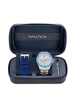 Zegarek Nautica NAPWRS405 Srebrny ze sklepu eobuwie.pl w kategorii Zegarki - zdjęcie 170561435