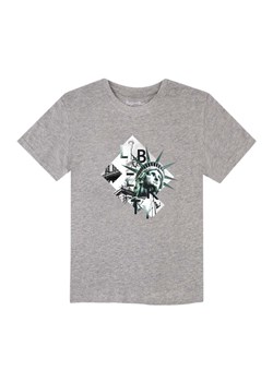 Szary t-shirt dla chłopca z bawełny Tup Tup Statua Wolności ze sklepu 5.10.15 w kategorii T-shirty chłopięce - zdjęcie 170564099