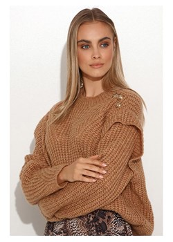 Makadamia Sweter w kolorze jasnobrązowym ze sklepu Limango Polska w kategorii Swetry damskie - zdjęcie 170564959
