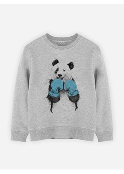 WOOOP Bluza &quot;The Winner Panda&quot; w kolorze szarym ze sklepu Limango Polska w kategorii Bluzy dziewczęce - zdjęcie 170564978