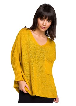 Be Wear Sweter w kolorze musztardowym ze sklepu Limango Polska w kategorii Swetry damskie - zdjęcie 170565229