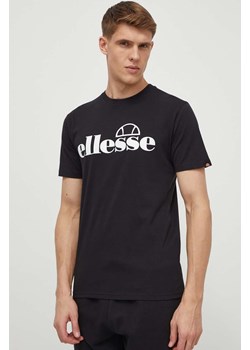 Ellesse t-shirt bawełniany Fuenti Tee męski kolor czarny z nadrukiem SHP16469 ze sklepu ANSWEAR.com w kategorii T-shirty męskie - zdjęcie 170567407