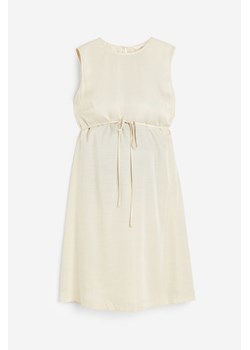 H & M - MAMA Sukienka z paskiem - Beżowy ze sklepu H&M w kategorii Sukienki ciążowe - zdjęcie 170568688
