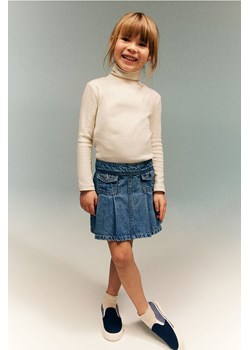 H & M - Spódnica dżinsowa z zakładkami - Niebieski ze sklepu H&M w kategorii Spódnice dziewczęce - zdjęcie 170568698