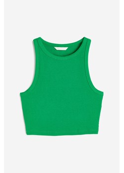 H & M - Krótki top bez rękawów - Zielony ze sklepu H&M w kategorii Bluzki damskie - zdjęcie 170568809