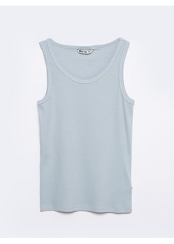 Koszulka damska na ramiączkach prążkowana błękitna Aurela 400 ze sklepu Big Star w kategorii Bluzki damskie - zdjęcie 170569907
