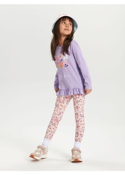 Sinsay - Komplet: koszulka i legginsy - fioletowy ze sklepu Sinsay w kategorii Komplety dziewczęce - zdjęcie 170570075