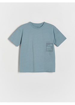 Reserved - T-shirt z nadrukiem - niebieski ze sklepu Reserved w kategorii T-shirty chłopięce - zdjęcie 170570439