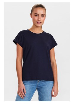 NÜMPH Koszulka w kolorze granatowym ze sklepu Limango Polska w kategorii Bluzki damskie - zdjęcie 170572125