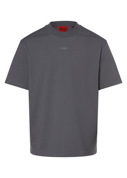 HUGO T-shirt męski Mężczyźni Bawełna blue stone jednolity ze sklepu vangraaf w kategorii T-shirty męskie - zdjęcie 170573485