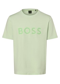 BOSS Green Koszulka męska - Tee 1 Mężczyźni Bawełna miętowy nadruk ze sklepu vangraaf w kategorii T-shirty męskie - zdjęcie 170573488