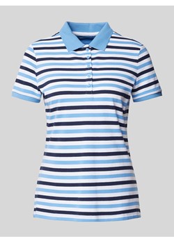 Koszulka polo o kroju slim fit i dwukolorowym designie ze sklepu Peek&Cloppenburg  w kategorii Bluzki damskie - zdjęcie 170574176