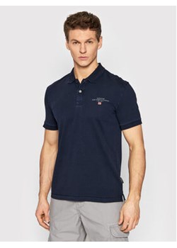 Napapijri Polo Elbas NP0A4GB4 Granatowy Regular Fit ze sklepu MODIVO w kategorii T-shirty męskie - zdjęcie 170574575