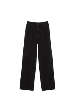 Cropp - Czarne jeansy parachute - czarny ze sklepu Cropp w kategorii Spodnie damskie - zdjęcie 170576678