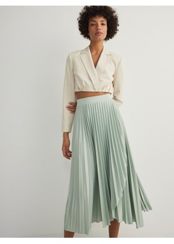 Reserved - Plisowana spódnica midi - jasnozielony ze sklepu Reserved w kategorii Spódnice - zdjęcie 170576785
