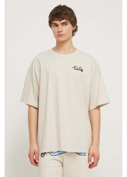 Karl Kani t-shirt męski kolor beżowy z nadrukiem ze sklepu ANSWEAR.com w kategorii T-shirty męskie - zdjęcie 170579036