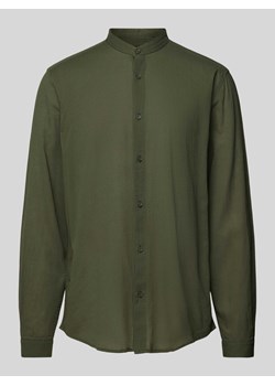 Koszula casualowa o kroju regular fit ze stójką ze sklepu Peek&Cloppenburg  w kategorii Koszule męskie - zdjęcie 170581559