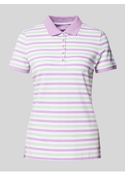 Koszulka polo o kroju slim fit i dwukolorowym designie ze sklepu Peek&Cloppenburg  w kategorii Bluzki damskie - zdjęcie 170581617