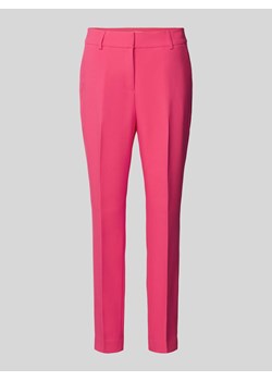Spodnie materiałowe o kroju slim fit w kant ze sklepu Peek&Cloppenburg  w kategorii Spodnie damskie - zdjęcie 170581717