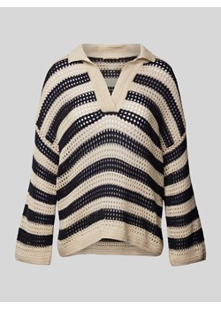 Sweter z dzianiny w paski ze sklepu Peek&Cloppenburg  w kategorii Swetry damskie - zdjęcie 170581927