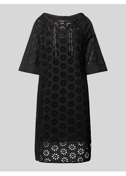 Sukienka o długości do kolan z haftem angielskim ze sklepu Peek&Cloppenburg  w kategorii Sukienki - zdjęcie 170581936