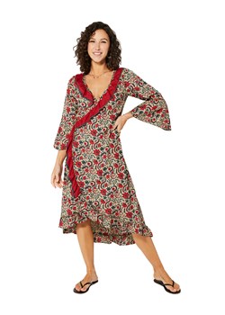 Aller Simplement Sukienka w kolorze beżowo-czerwonym ze sklepu Limango Polska w kategorii Sukienki - zdjęcie 170583609