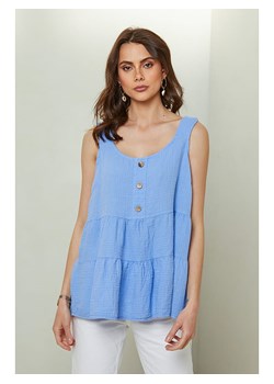 Pure Cotton Top w kolorze błękitnym ze sklepu Limango Polska w kategorii Bluzki damskie - zdjęcie 170584347