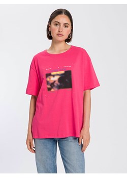 Cross Jeans Koszulka w kolorze różowym ze sklepu Limango Polska w kategorii Bluzki damskie - zdjęcie 170586617