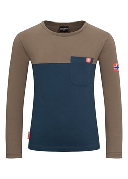 Trollkids Koszulka funkcyjna &quot;Bergen&quot; w kolorze brązowo-granatowym ze sklepu Limango Polska w kategorii T-shirty chłopięce - zdjęcie 170586849