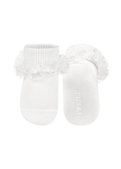 OUTLET Skarpetki niemowlęce SOXO z falbanką białe ze sklepu Sklep SOXO w kategorii Odzież dla niemowląt - zdjęcie 170587437