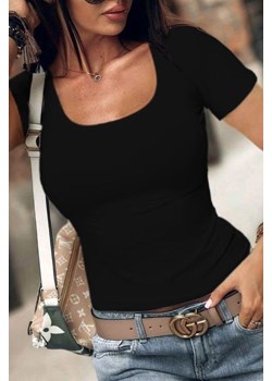 T-shirt LETERSA BLACK ze sklepu Ivet Shop w kategorii Bluzki damskie - zdjęcie 170589036
