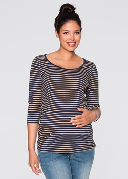 Shirt ciążowy z nadrukiem (2 szt.), bawełna organiczna ze sklepu bonprix w kategorii Bluzki ciążowe - zdjęcie 170589126