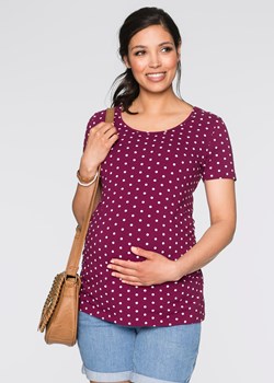 Shirt ciążowy  (2 szt.), bawełna organiczna ze sklepu bonprix w kategorii Bluzki ciążowe - zdjęcie 170589198